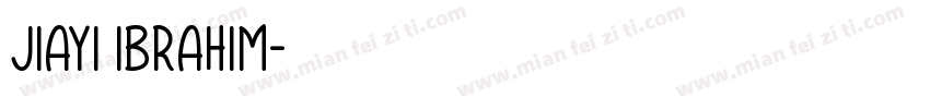 Jiayi Ibrahim字体转换